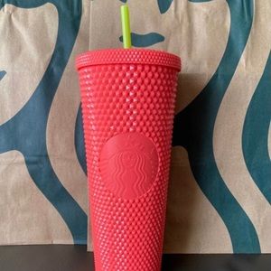 Pink venti Starbucks tumbler